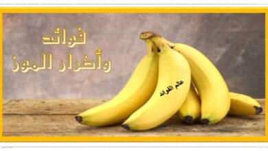 فوائد واضرار الموز على الصحة
